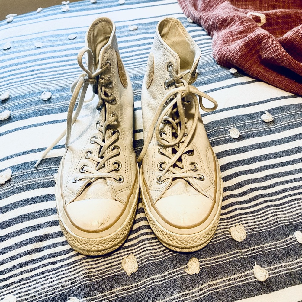 Converse High-tops. Woman’s 8.5/Men’s 6.5